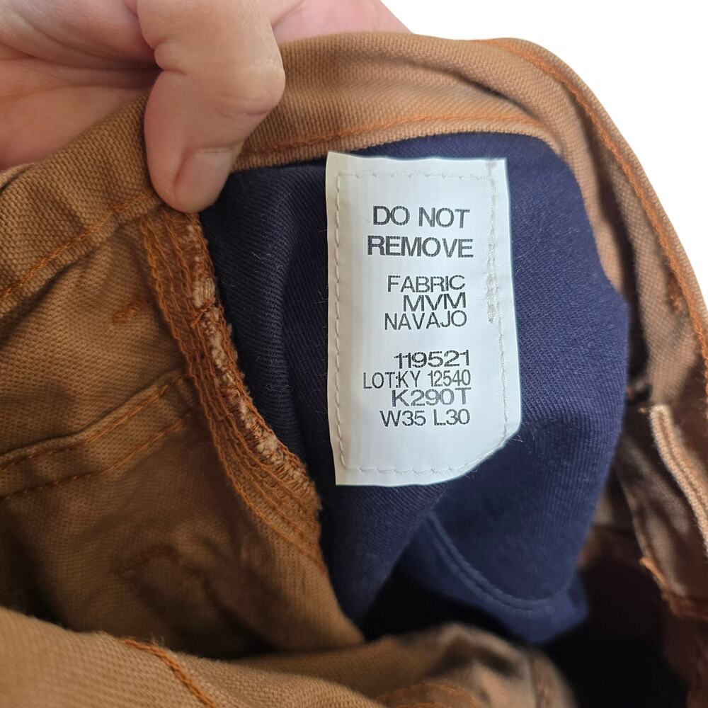 Tyndale Mens Welding Flame Resistant Canvas Pants Jeans Brown Tan Size 35W x 30L - Picture 4 of 7